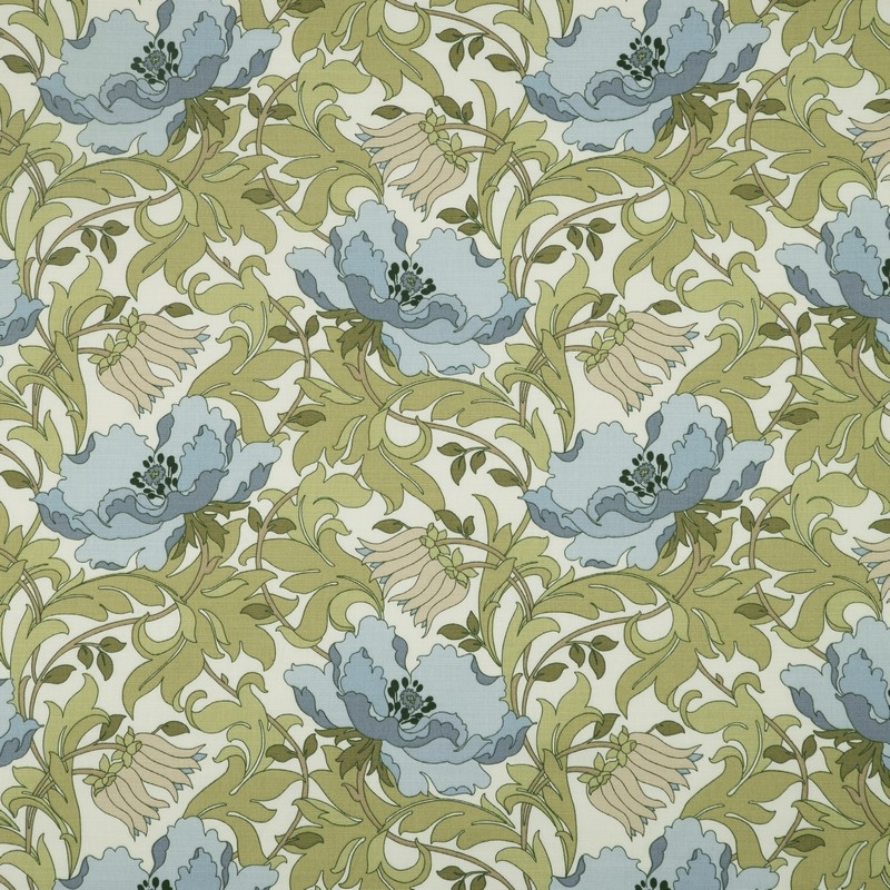Art Deco Cornflower Fabric by iLiv