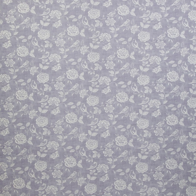 Bird Garden Lavender Fabric by iLiv