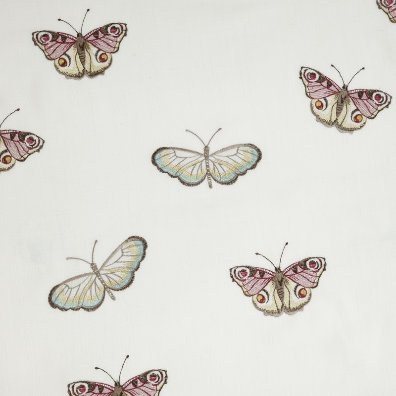 Butterfly Vintage Blue Fabric by iLiv