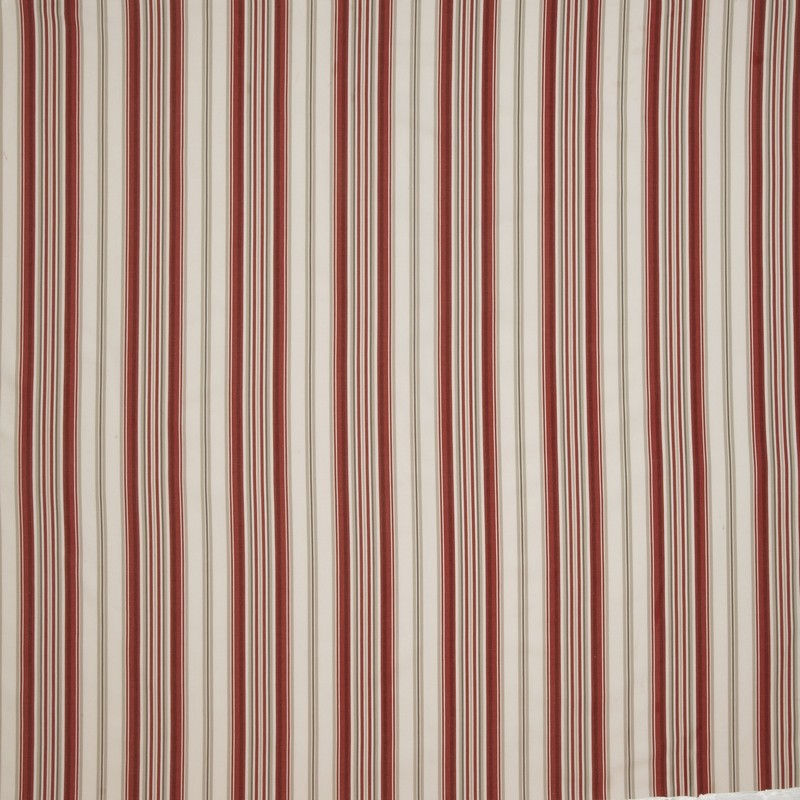 Regatta Stripe Peony Fabric by iLiv