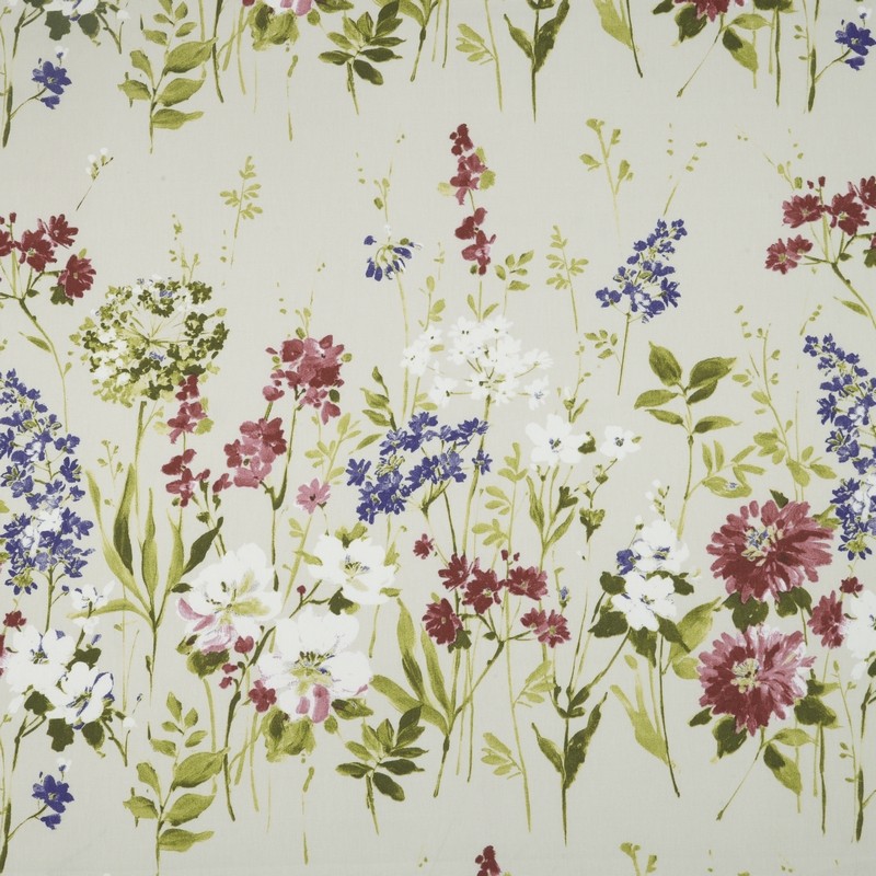 Wild Meadow Magenta Fabric by iLiv