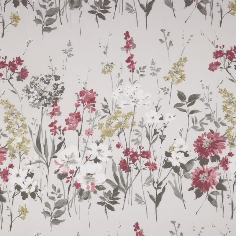 Wild Meadow Ruby Fabric by iLiv