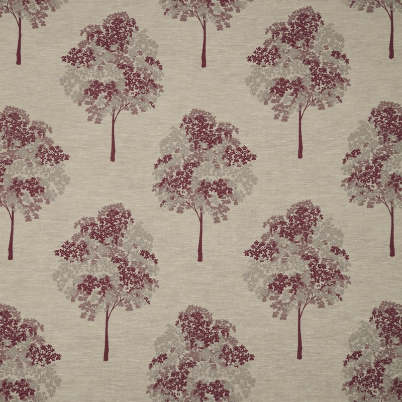 Woodland Magenta Fabric by iLiv