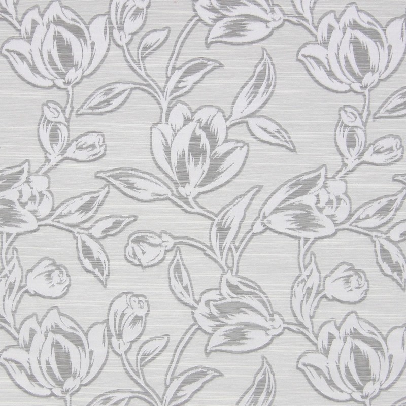 Hepburn Silver Fabric by Prestigious Textiles