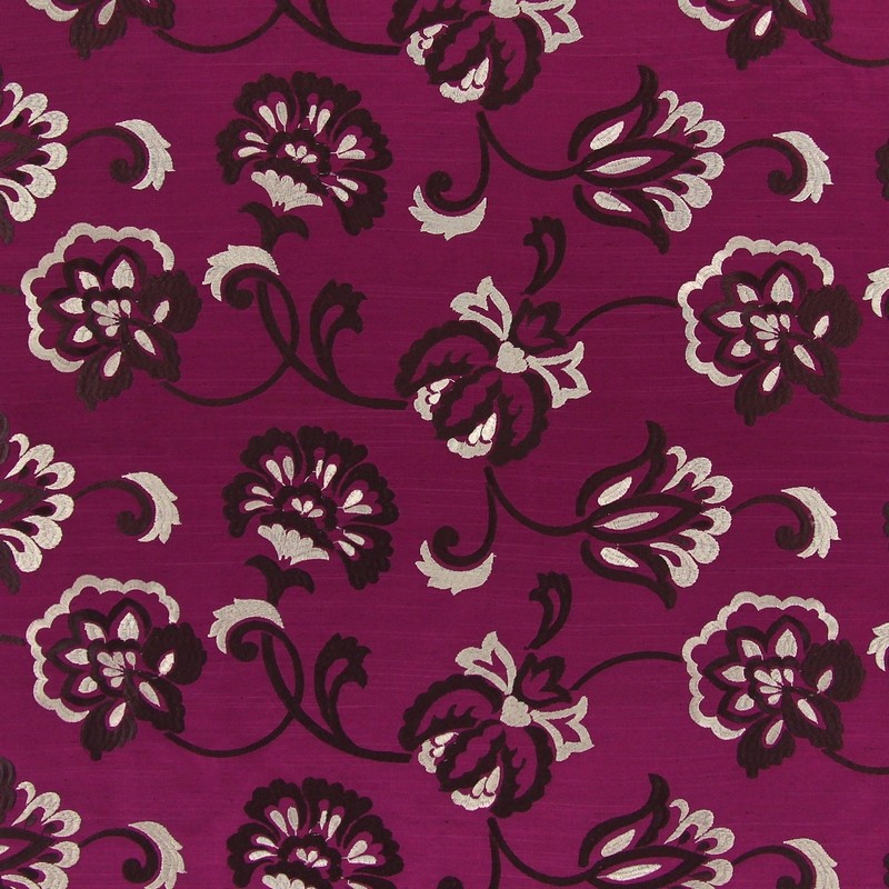 Novara Magenta Fabric by Prestigious Textiles