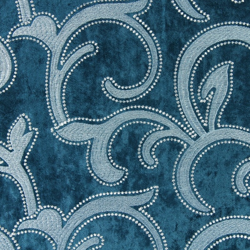 Salerno Teal Fabric by Prestigious Textiles