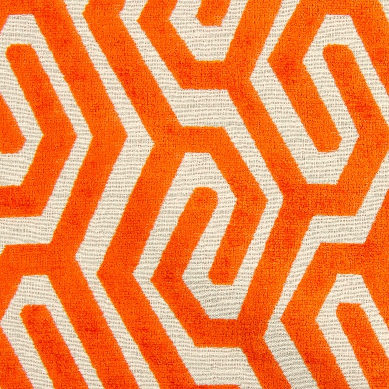 Maddox Tangerine Fabric by Prestigious Textiles