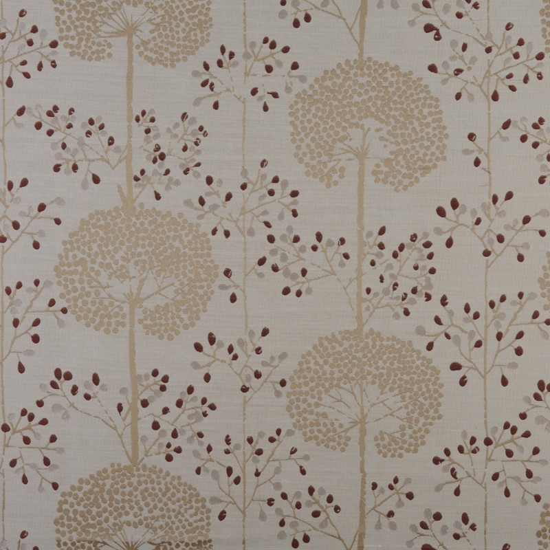 Moonseed Cranberry Fabric by Prestigious Textiles