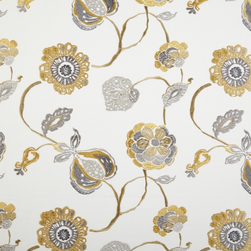 Flora Ocre Fabric by Prestigious Textiles