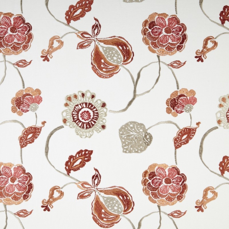 Flora Paprika Fabric by Prestigious Textiles