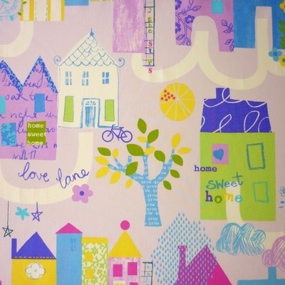 Home Sweet Home Lavender Fabric by Prestigious Textiles