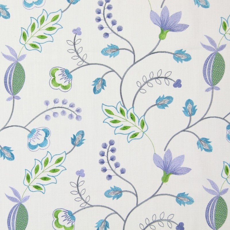 Fiorella Azure Fabric by Prestigious Textiles