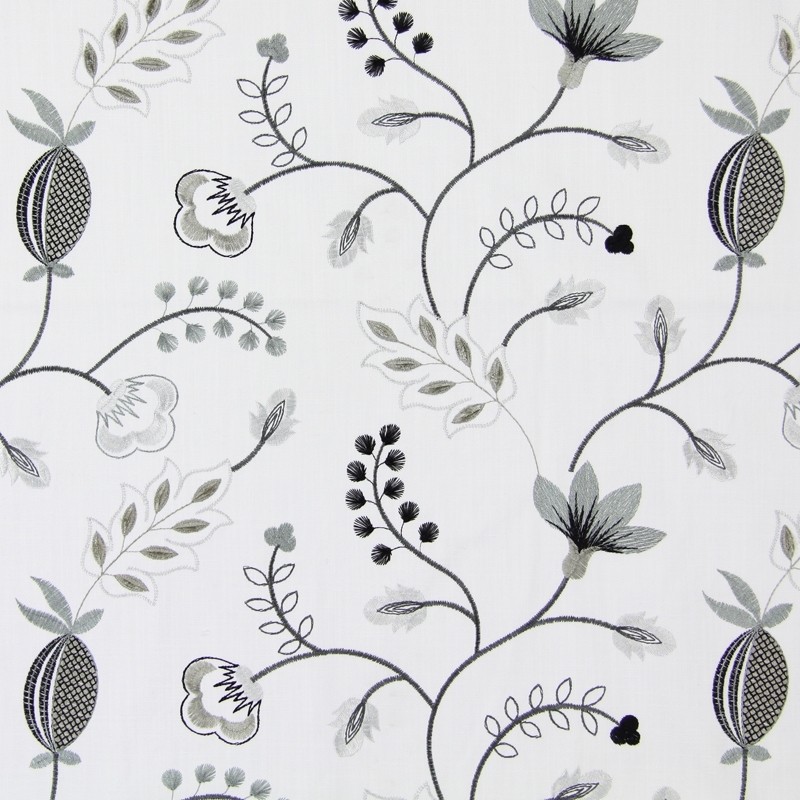 Fiorella Charcoal Fabric by Prestigious Textiles