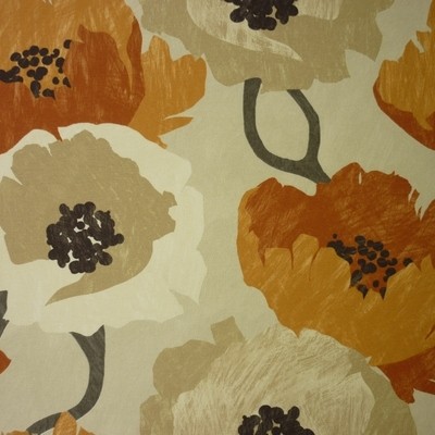 Floribunda Rust Fabric by Prestigious Textiles