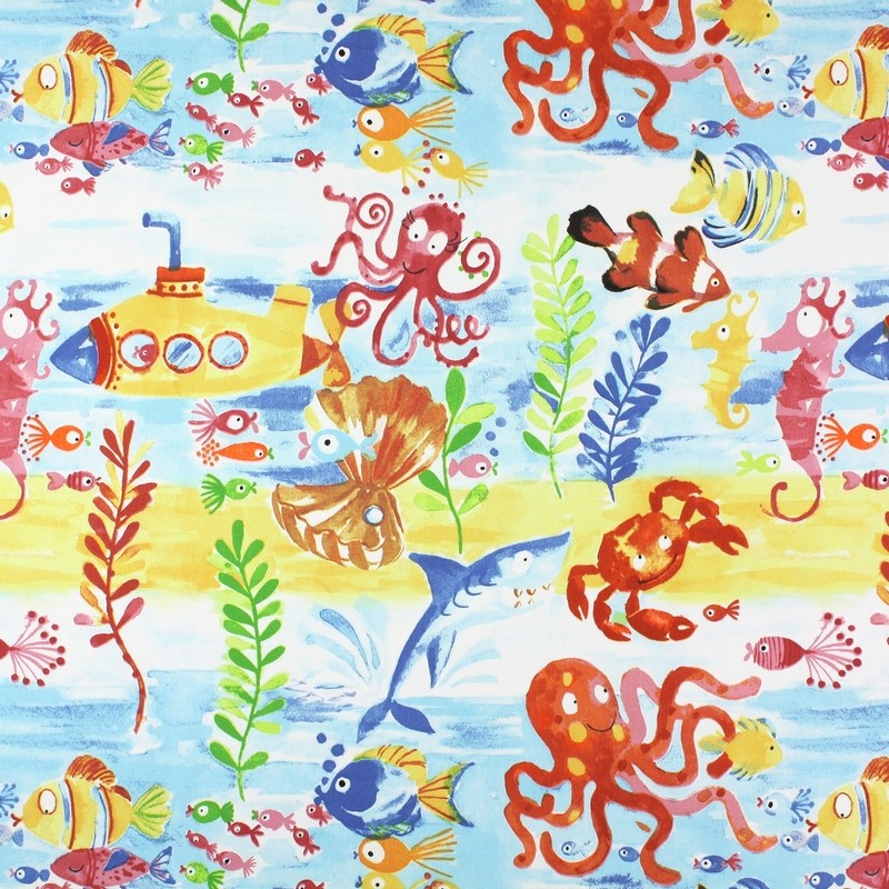 Under The Sea Marine Fabric by Prestigious Textiles