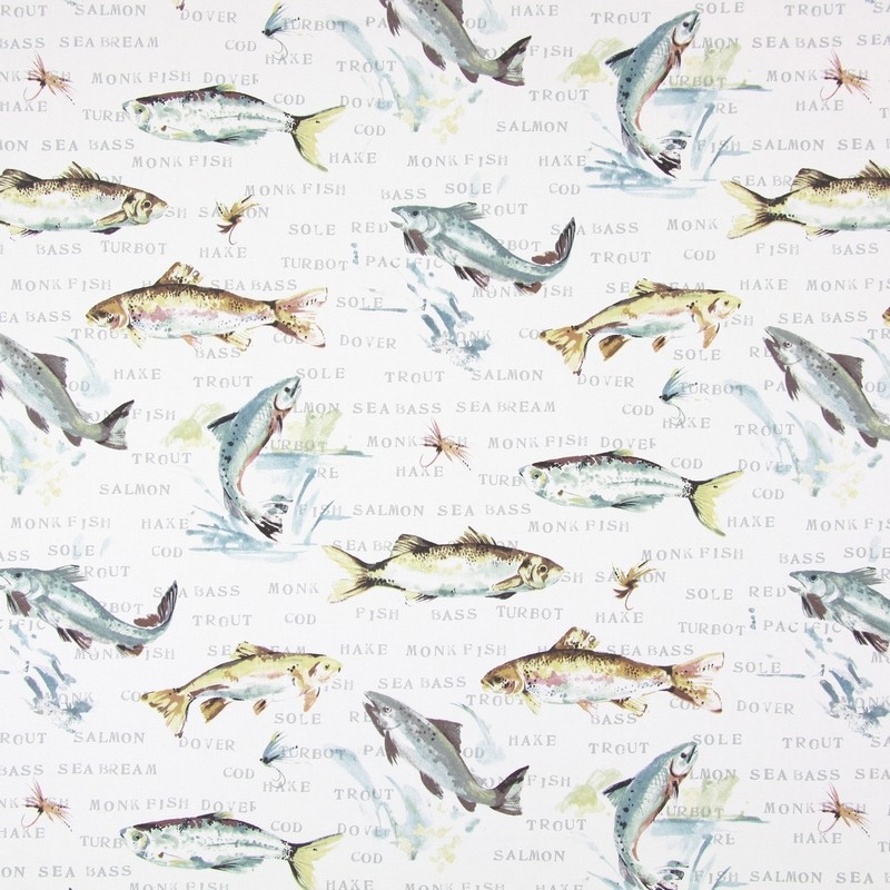 Fly Fishing Slate Fabric by Prestigious Textiles