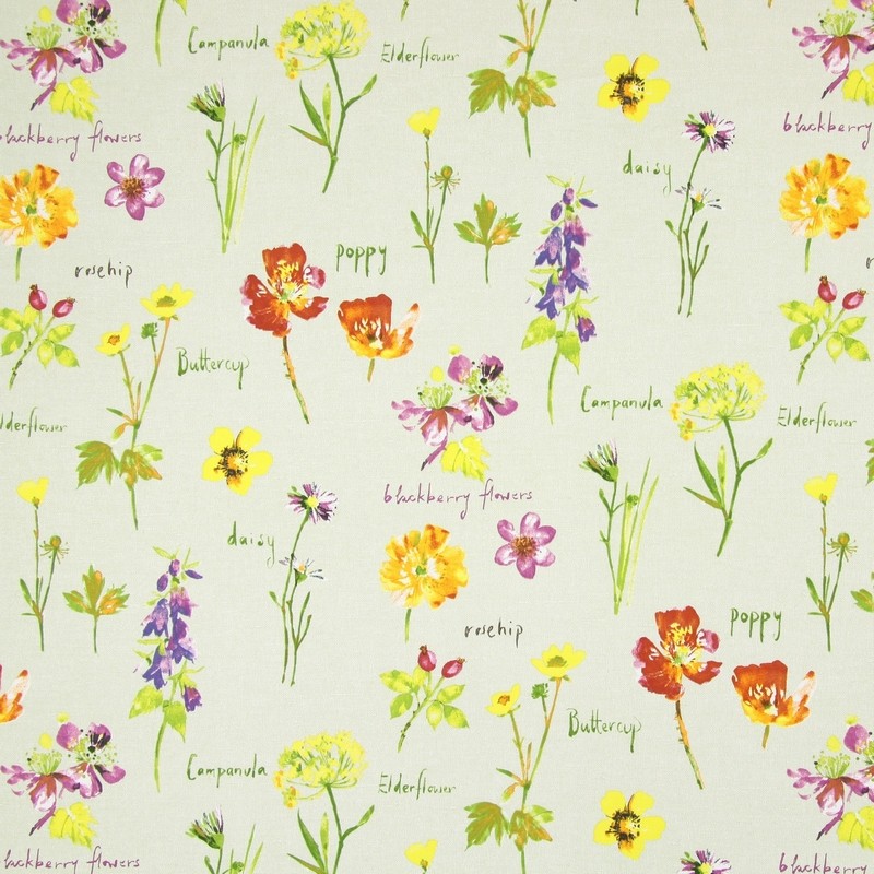 Wild Flowers Linen Fabric by Prestigious Textiles