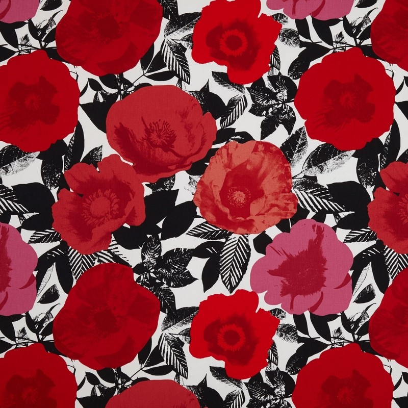 Madone Poppy Fabric by Prestigious Textiles