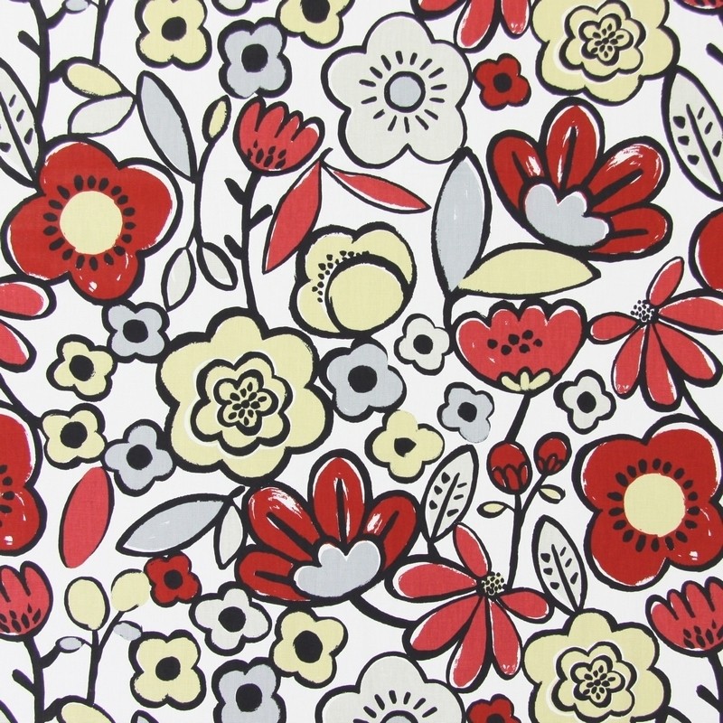 Betty Red Fabric by Prestigious Textiles