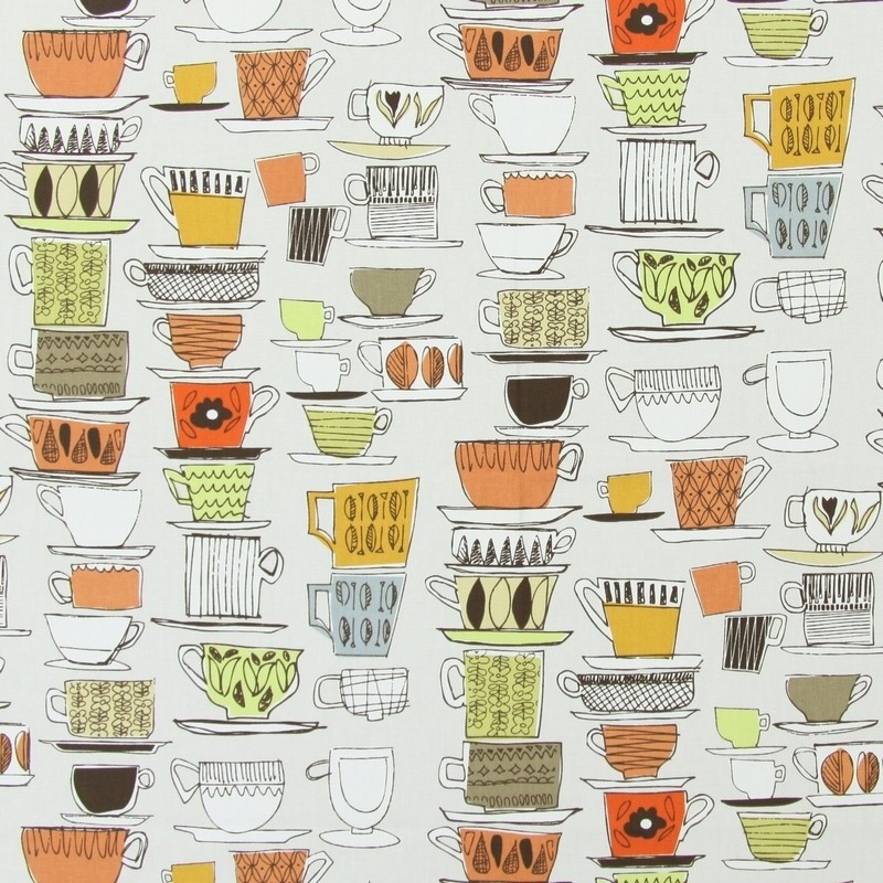 Cups & Saucers Tango Fabric by Prestigious Textiles