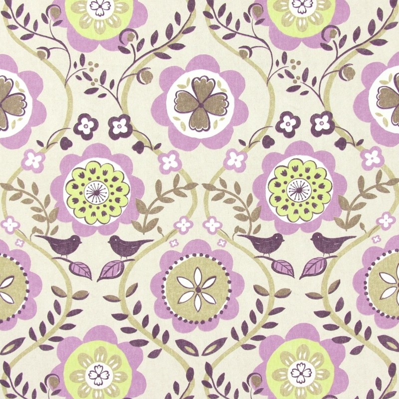 Bloomsbury Mulberry Fabric by Prestigious Textiles