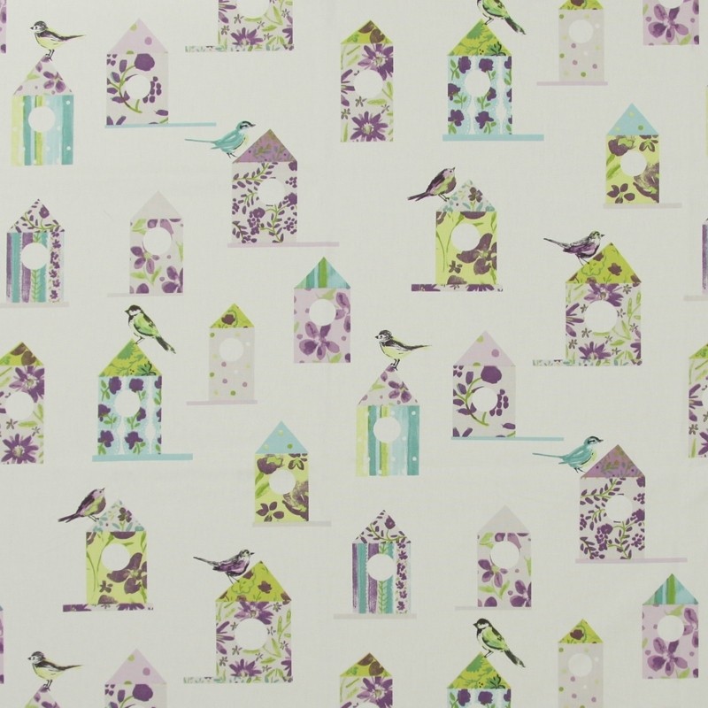 Aviary Lavender Fabric by Prestigious Textiles