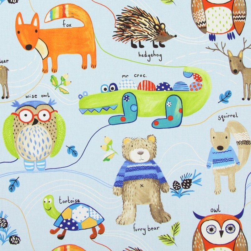 Nature Trail Watercolour Fabric by Prestigious Textiles
