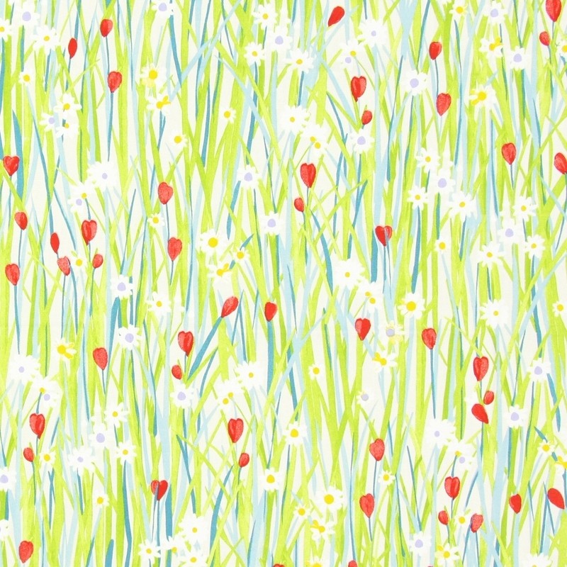 Spring Daisy Summer Fabric by Prestigious Textiles