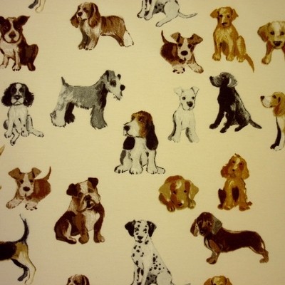 Hot Dog Natural Fabric by Prestigious Textiles