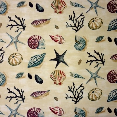 Seashells Sea Spray Fabric by Prestigious Textiles
