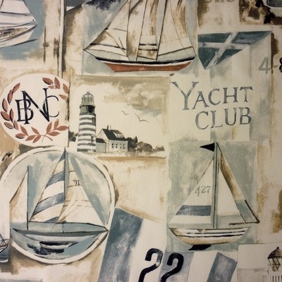 Yacht Club Driftwood Fabric by Prestigious Textiles