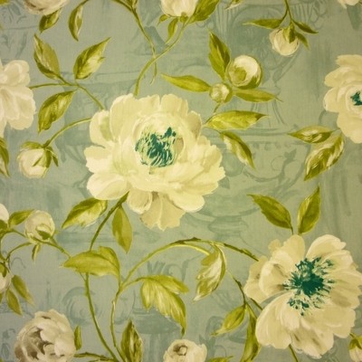 Full Bloom Eau De Nil Fabric by Prestigious Textiles