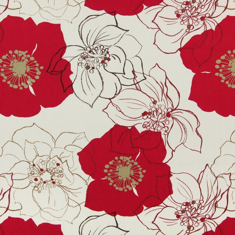 Rossitta Ruby Fabric by Prestigious Textiles