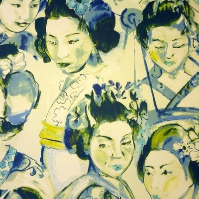 Kimono Porcelain Fabric by Prestigious Textiles