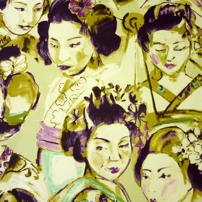 Kimono Mulberry Fabric by Prestigious Textiles
