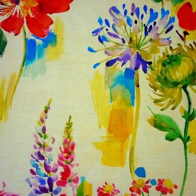 Painted Garden Jewel Fabric by Prestigious Textiles