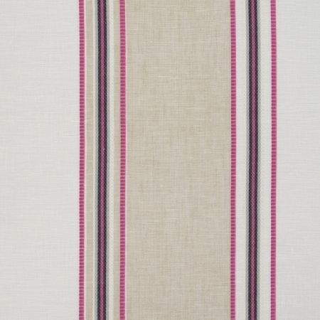Strata Pink / Silver Fabric by Clarke & Clarke