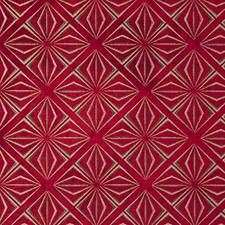 Samba Red Fabric by Clarke & Clarke