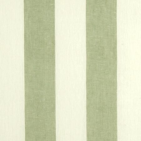 Causeway Stripe Sage Fabric by Clarke & Clarke