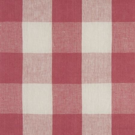 Clifford Check Pink Fabric by Clarke & Clarke
