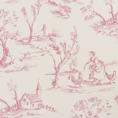 Helena Raspberry Fabric by Clarke & Clarke