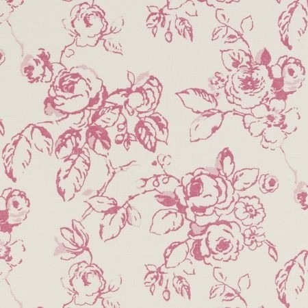 Delphine Raspberry Fabric by Clarke & Clarke