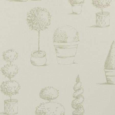 Topiary Sage Fabric by Clarke & Clarke