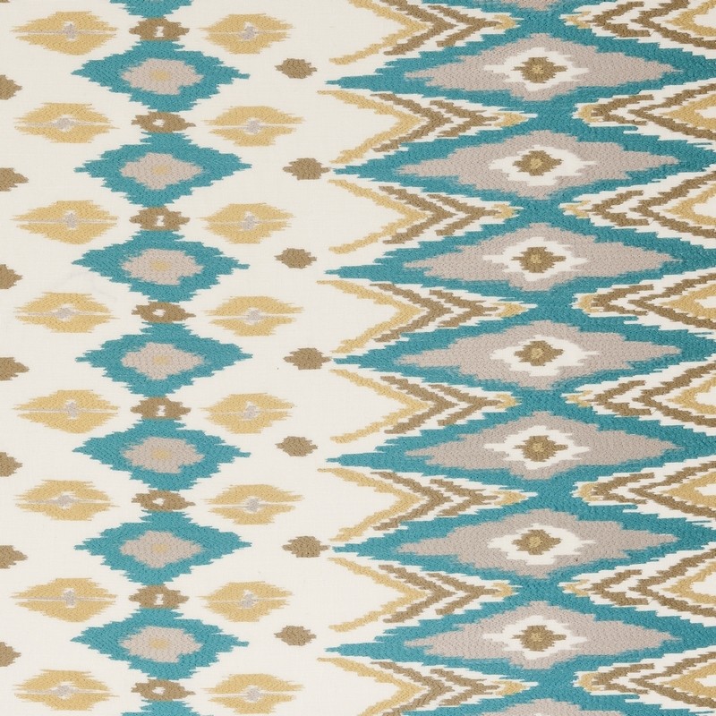 Nomad Teal Fabric by Clarke & Clarke