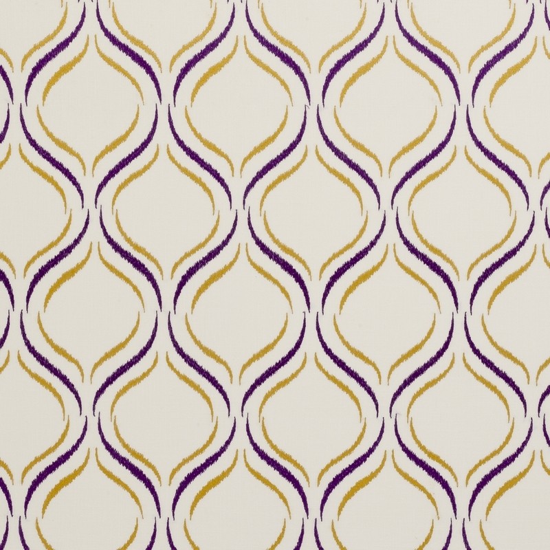 Isfahan Violet Fabric by Clarke & Clarke