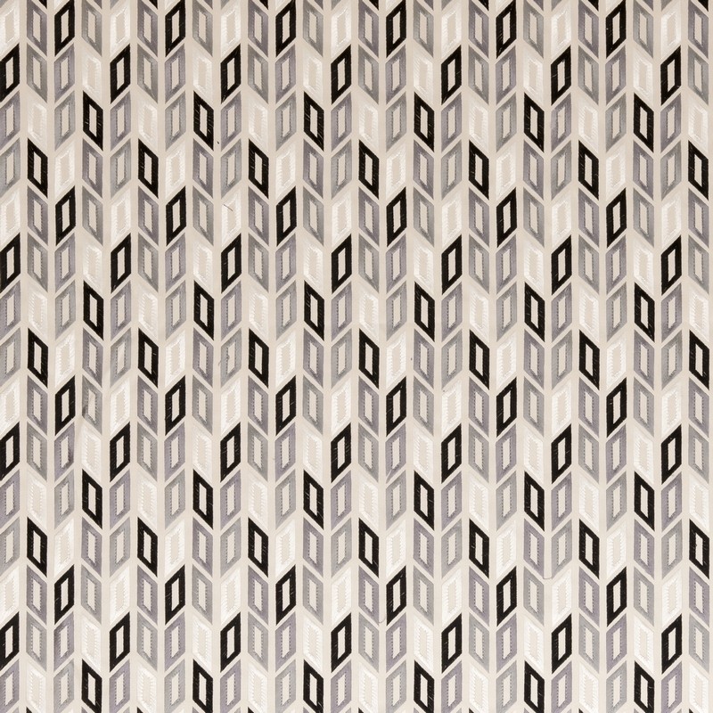 Tambour Charcoal Fabric by Clarke & Clarke