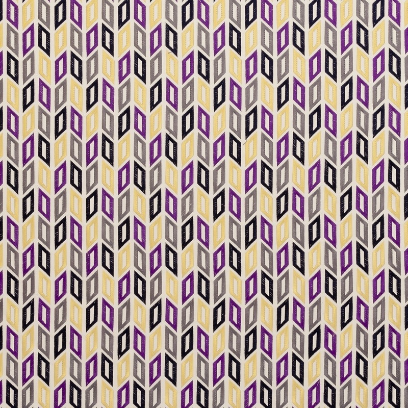Tambour Violet Fabric by Clarke & Clarke