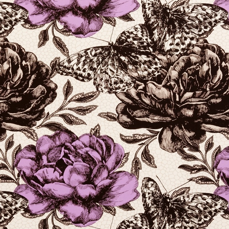 Papillon Sorbet Fabric by Clarke & Clarke
