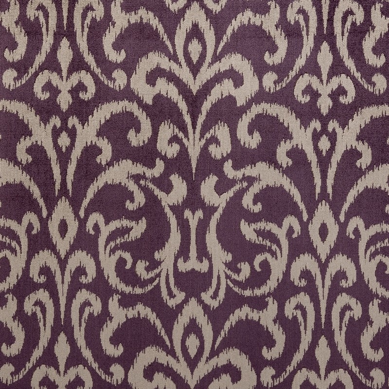 Belvidere Damson Fabric by Clarke & Clarke