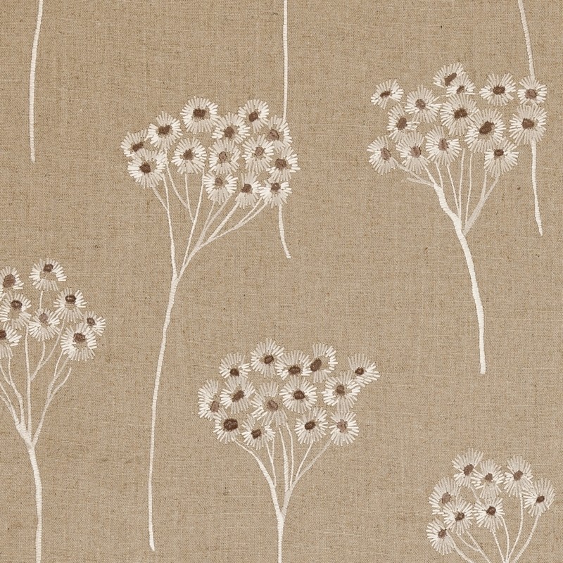 Cowslip Flax Fabric by Clarke & Clarke